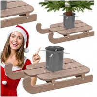 Stojak pod choinkę z pojemnikiem na wodę 1,3l sanki Podstawka na drzewko