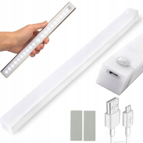 LISTWA LED PODSZAFKOWA KUCHENNA Z CZUJNIKIEM RUCHU ZMIERZCHU LAMPKA 30cm na Arena.pl