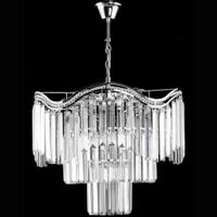 Żyrandol lampa wisząca VEN E1735/7 CR kryształowa glamour do salonu chrom
