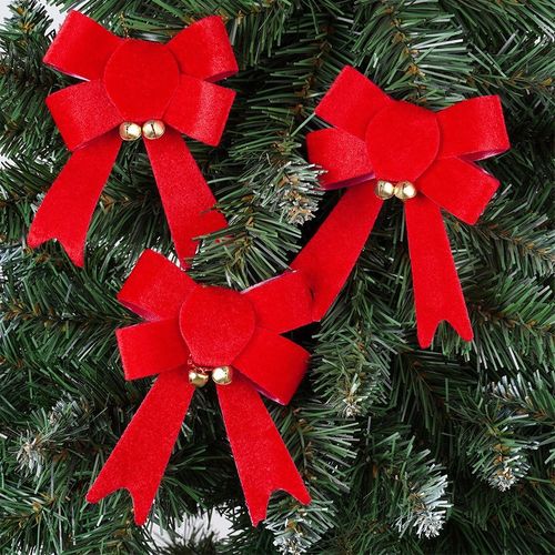 3x Kokarda Świąteczna Kokardka Dekoracyjna Ozdobna na Choinkę Prezenty na Arena.pl