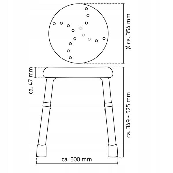 RIDDER Go taboret szary zdjęcie 6