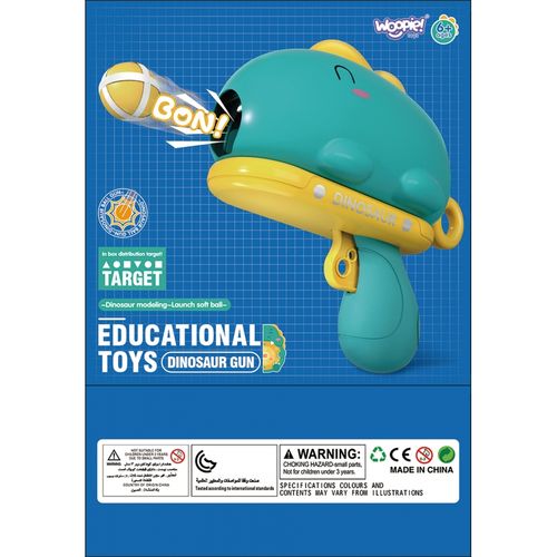 WOOPIE Gra w Rzutki Dart Pistolet Dinozaur na Kulki Rzepy Tarcza Punkty Strzelanie na Arena.pl