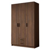 Szafa ADA I 120 cm - pojemna garderoba - ORZECH WARMIA+CZARNY