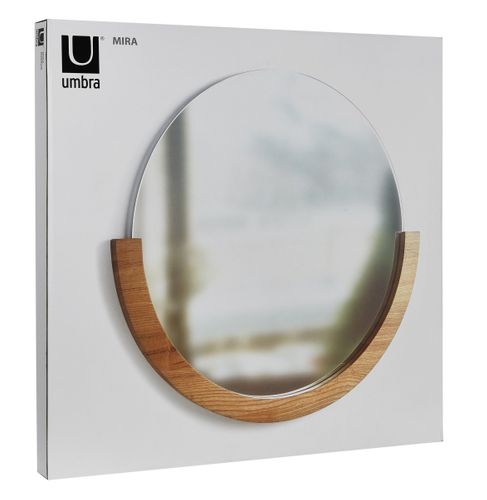 Umbra Lustro ścienne okrągłe DREWNO na Arena.pl