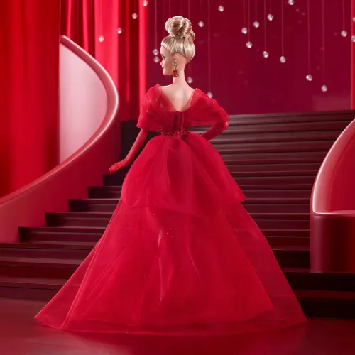 Barbie. Mattel 80th Anniversary Lalka kolekcjonerska w czerwonej sukni na Arena.pl