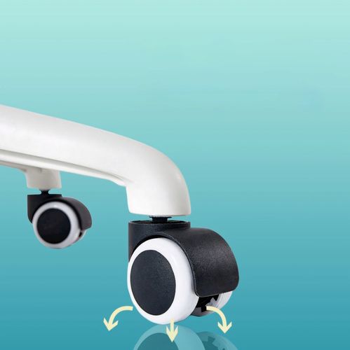 KÓŁKA DO FOTELA OBROTOWEGO 5X KRZESŁA NIE RYSUJĄ PODŁOGI BEZ RYS BIAŁE na Arena.pl