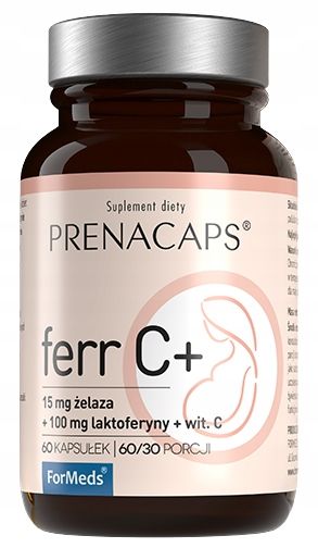 ForMeds PRENACAPS FERR C PLUS laktoferyna żelazo zdjęcie 3