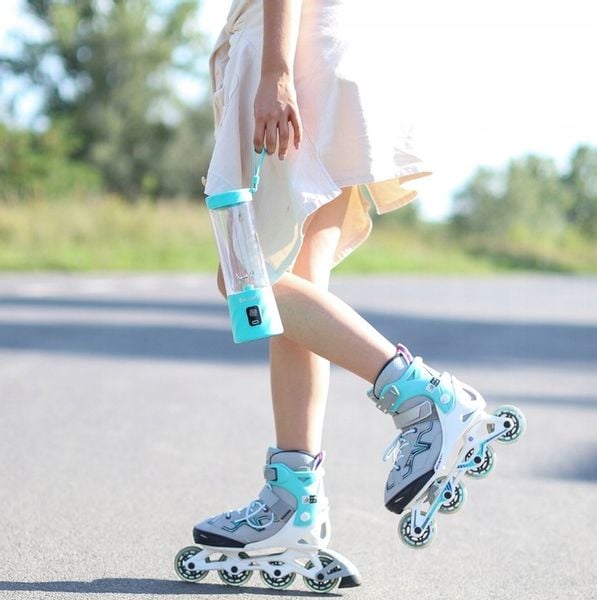 Blender bezprzewodowy BlendyGo 3 550ml USB Miętowy zdjęcie 4