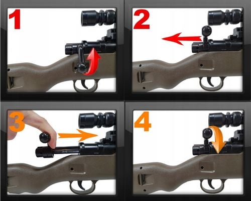 SZTUCER KARABIN MYŚLIWSKI NA KULKI SNAJPERKA ASG na Arena.pl
