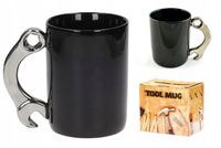 Kubek dla Mechanika Uchwyt Klucz Płaski Czarny Ceramiczny 450 ml Prezent