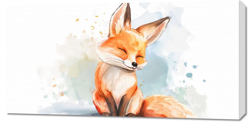 Obraz 100x50cm Zadowolony Lisek zdjęcie 1