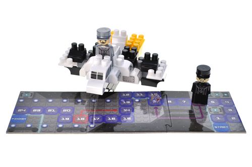 Klocki Konstrukcyjne „Block&Steps Statek Kosmiczny” Gra Planszowa 3W1 na Arena.pl