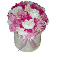 Flower Box Świece Sojowe Wieczny Bukiet Kwiaty Prezent Urodziny DUŻY L