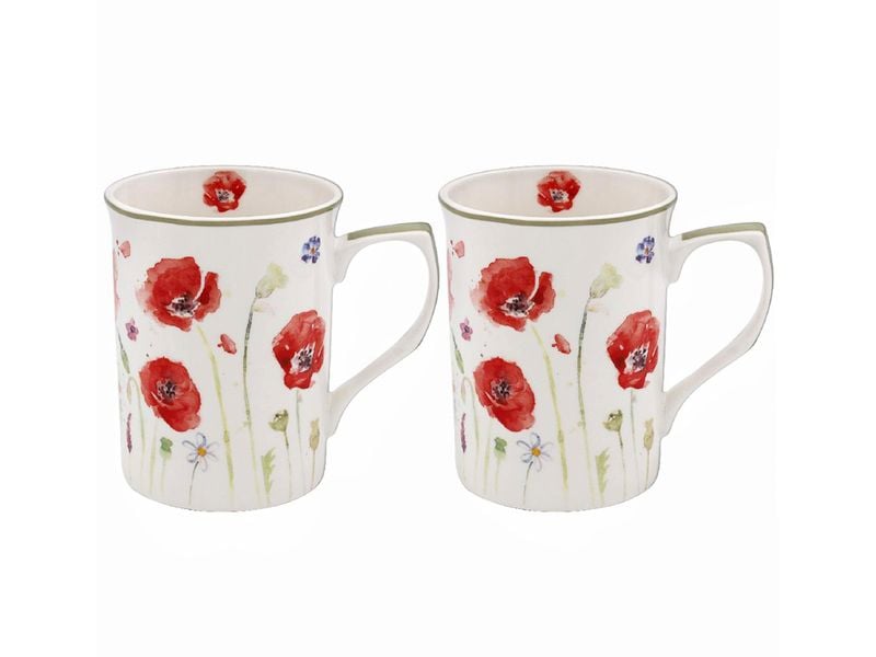 Kpl. 2 kubków - Poppy Field Mugs zdjęcie 1