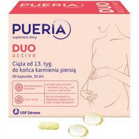 PUERIA DUO ACTIVE ciąża od 13. tyg. + karmienie piersią 90 kapsułek