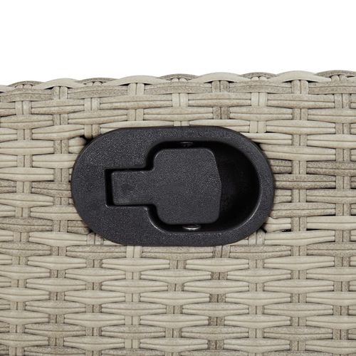 7-cz. zestaw mebli ogrodowych z poduszkami, szary, rattan PE na Arena.pl