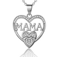 Naszyjnik dla MAMY Serduszko Heart Cekinki Gift na DZIEŃ MATKI Mom Wisior