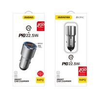 ładowarka samochodowa usb usb-c pd qc 22,5w szary