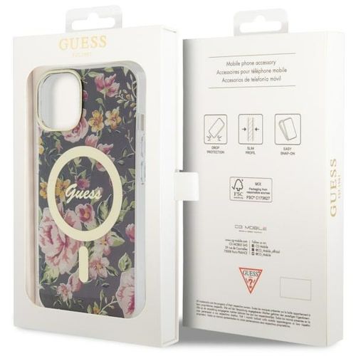 Etui Guess do iPhone 15, iPhone 14, iPhone 13, Czarny, MagSafe na Arena.pl