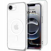 2 x ELASTYCZNE PRZEZROCZYSTE ETUI CASE PLECKI DO MAGSAFE NA IPHONE 16E + SZ