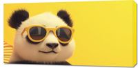 Obraz 100x50cm Panda w Wakacyjnym Nastroju