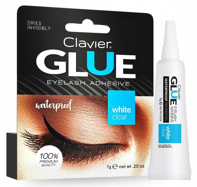 KLEJ DO RZĘS CLEAR CLAVIER 7 g. PRZEŹROCZYSTY zdjęcie 1