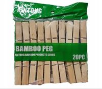 Klamerki spinacze drewniane BAMBUSOWE 20 szt.