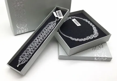 komplet biżuterii pudrowy róż SREBRO PERŁY CYRKONI na Arena.pl