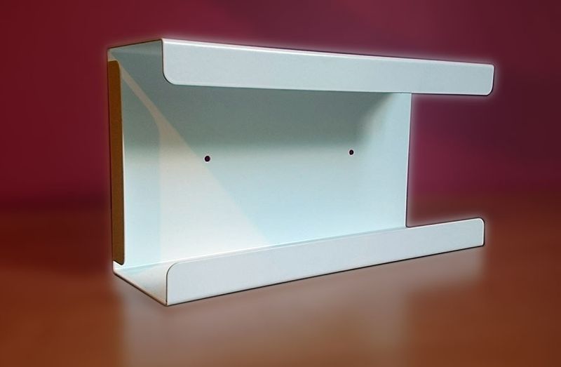 Podajnik (dozownik) na rękawice – pojedynczy BIAŁY, gł. 7,5 cm, zag. 2 zdjęcie 2