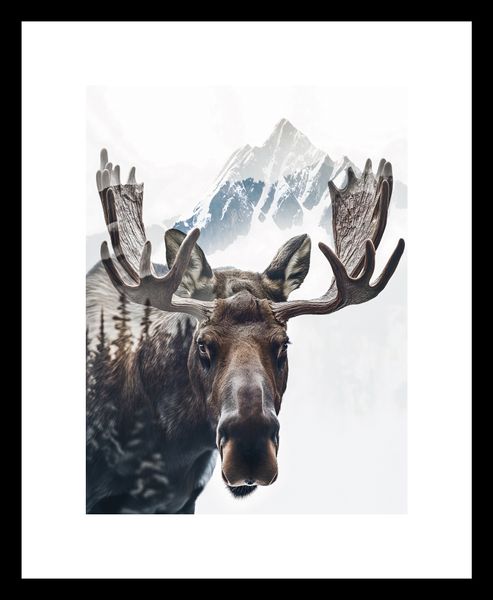 Plakat 15x20cm Łoś Duch Lasu zdjęcie 3