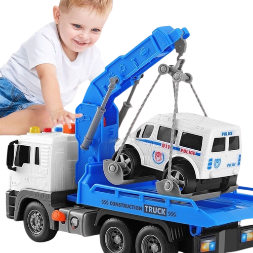 Interaktywna Ciężarówka Z Hakiem I Lawetą Światła Dźwięki Ruchome Elementy na Arena.pl