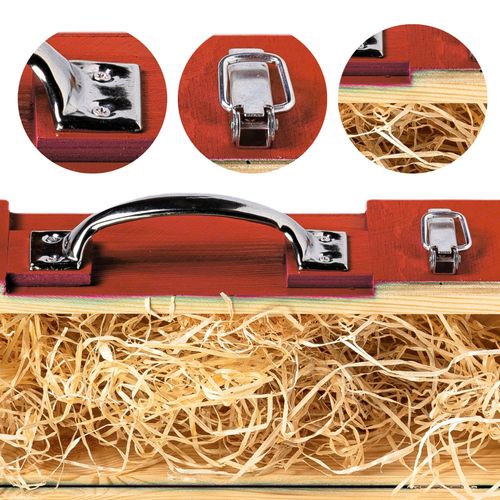 PREZENT DLA LEKARZA pielęgniarki Masywna Mocna drewniana skrzynka akcesoria na Arena.pl