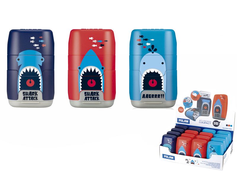 temperówko-gumka compact shark attack a'16 5348 zdjęcie 1