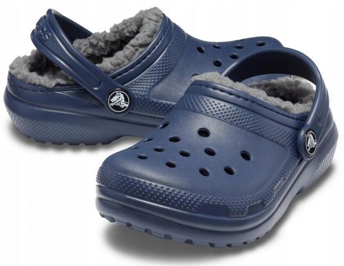 Dziecięce Ocieplane Buty Chodaki Crocs Classic Lined 203506 Clog 29-30 na Arena.pl