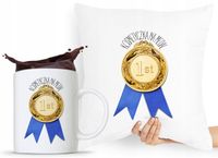 Zestaw Poduszka + Kubek Kosmetyczki Makijażystki Z Nadrukiem Ze Zdjęciem