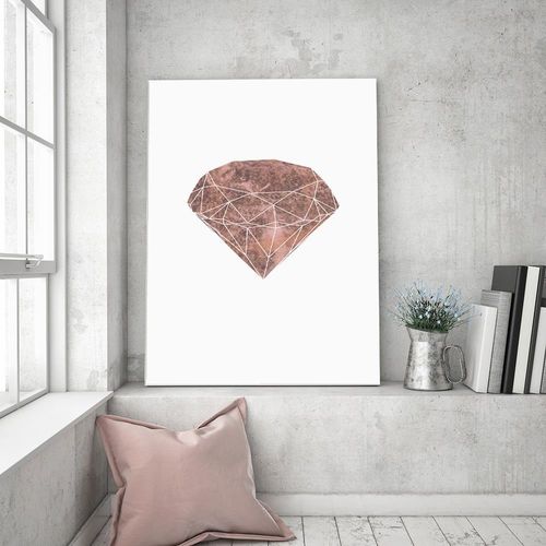 Obraz na płótnie – Canvas, różowy diament 60x90 na Arena.pl