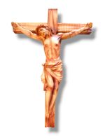 Krzyż Wiszący Z Figurą Jezusa 36 Cm | Dekoracja Sakralna | Polyresin