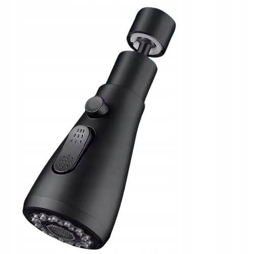 PRZEDŁUŻACZ KRANU KUCHENNEGO AERATOR PERLATOR 3 FUNKCJE 360° CZARNY LOFT 2s na Arena.pl