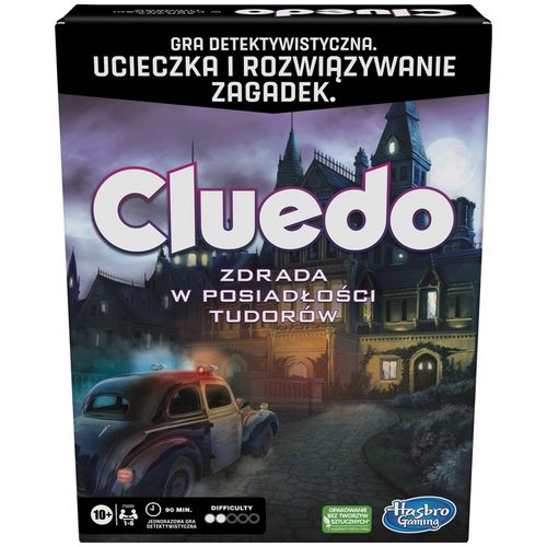 GRA PLANSZOWA RODZINNA IMPREZOWA CLUEDO ZDRADA W POSIADŁOŚCI TUDORÓW HASBRO na Arena.pl