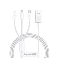 3w1 kabel przewód superior series usb-a - usb-c / iphone lightning /