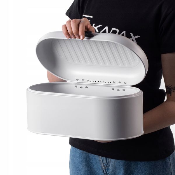 Chlebak Pojemnik Na Pieczywo Chleb Duży Stalowy zdjęcie 2