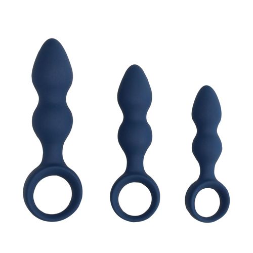 teardrop shaped anal plug   large   baltic blue na Arena.pl