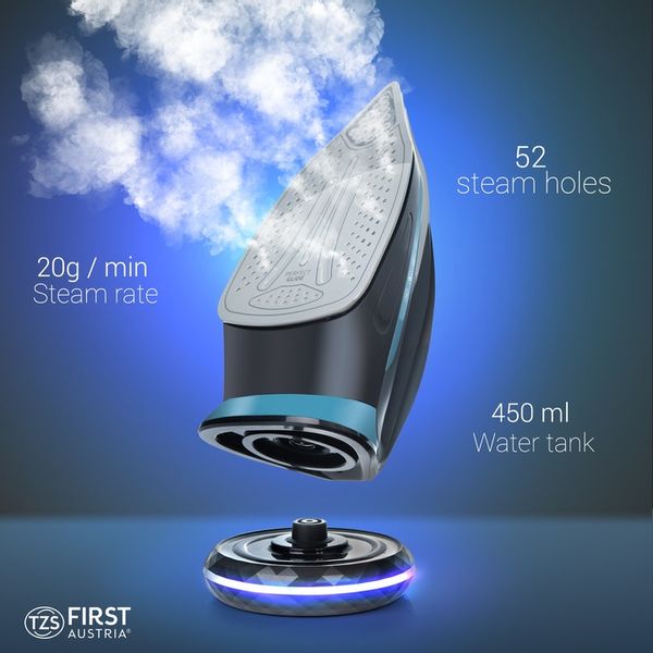 Żelazko parowe BEZPRZEWODOWE LED First Austria zdjęcie 5