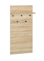 Wieszak Ścienny Do Przedpokoju Wąski 50 cm Sonoma Jasna KARLO ML