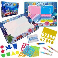 MATA WODNA DO MALOWANIA RYSOWANIA 120x90 PIECZĄTKI FORMY PISAKI ZESTAW XXL