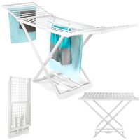 Suszarka Rozkładana na Pranie Ubrania Odzież Bieliznę Biała Pozioma XXL