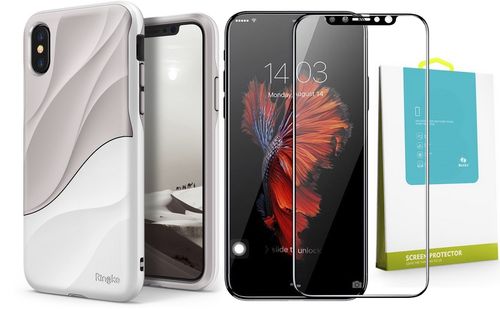 ETUI IPHONE X 10 RINGKE WAVE + SZKŁO BENKS 3D na Arena.pl
