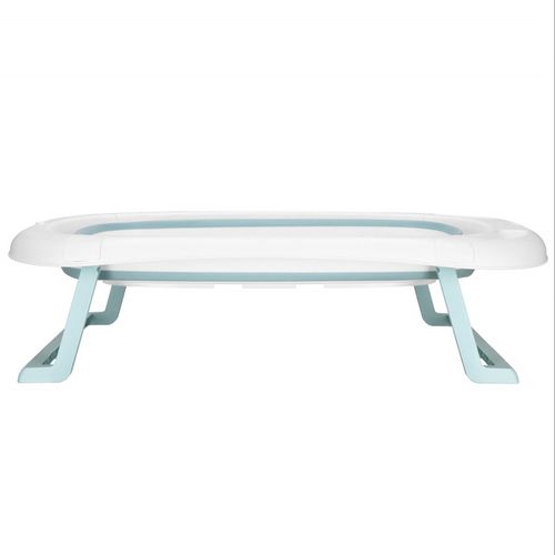 Wanienka dla dzieci składana 35 L dla niemowląt, z termometrem i poduszką biało-niebieska na Arena.pl