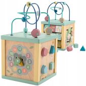 Kostka Edukacyjna Sorter Montessori Labirynt Przeplatanka Dla Dziecka