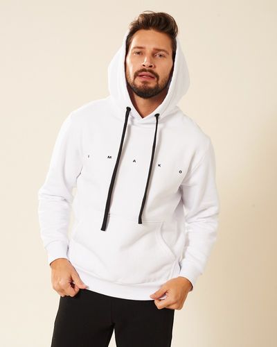 Bluza męska bawełniana kangurka biała Nelson Rozmiar - XL na Arena.pl